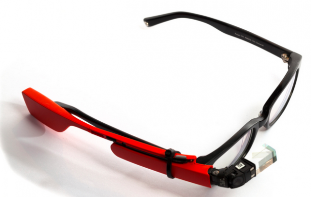 google glass on prescription glasses