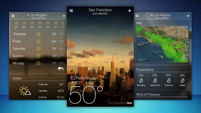 yahoo weather app