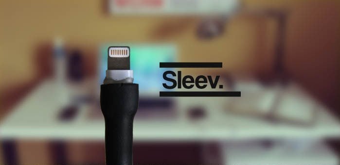 Sleev protects your iPhone’s lightning cable from breaking at the ends